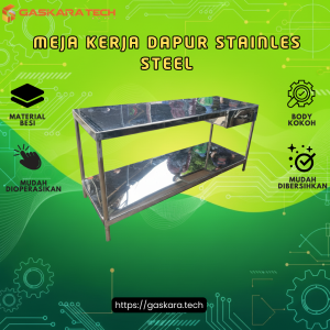 Meja Kerja Dapur Stainless Steel