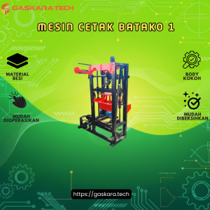 Mesin Cetak Batako / Paving ( batako keluar 4, paving segi panjang 6, segi enam 4 )